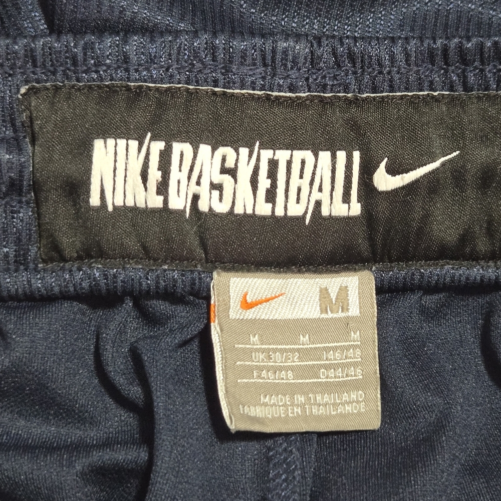 Nike Basketball Mens Vintage Navy Blue Gray Athletic Shorts Medium - Picture 7 of 7